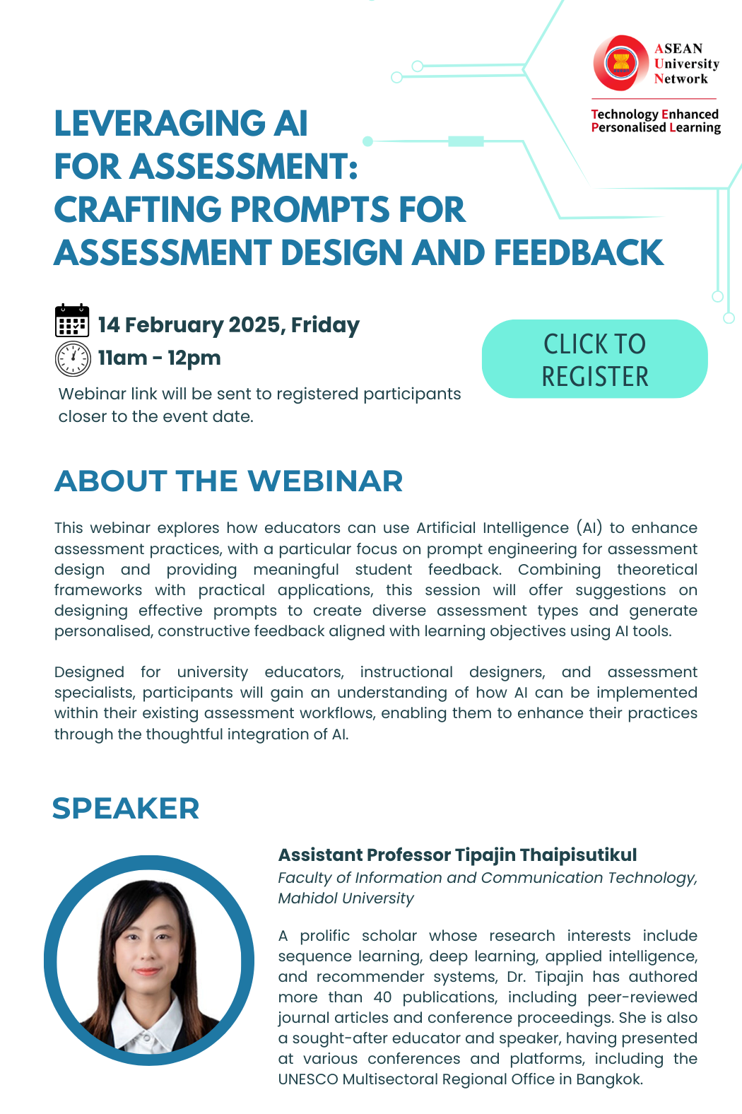 Leveraging AI for Assessment: Crafting Prompts for Assessment Design and Feedback Webinar