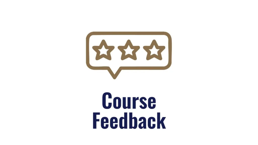 Course feedback button